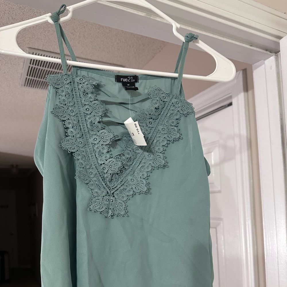 Rue 21 Green Tank Top